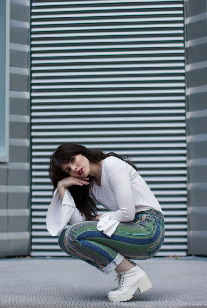 pantalon rayé vintage 5