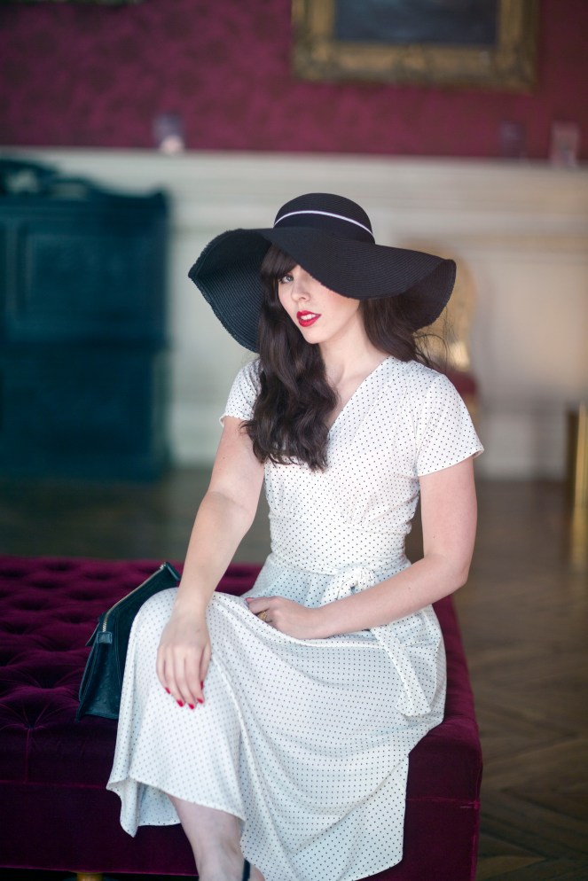 Robe retro Karina blanche1