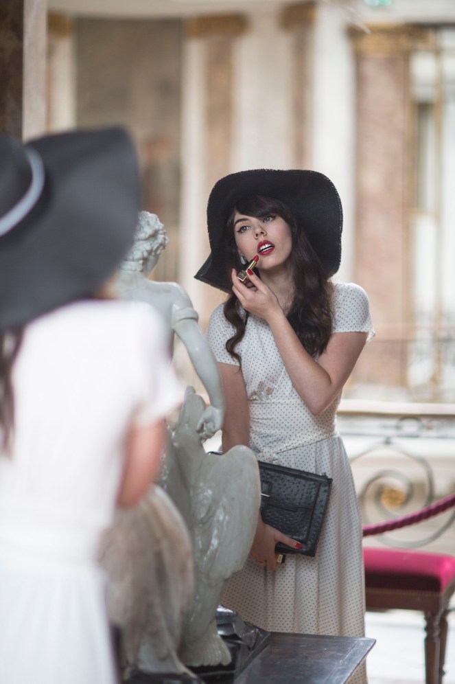 Robe retro Karina blanche7